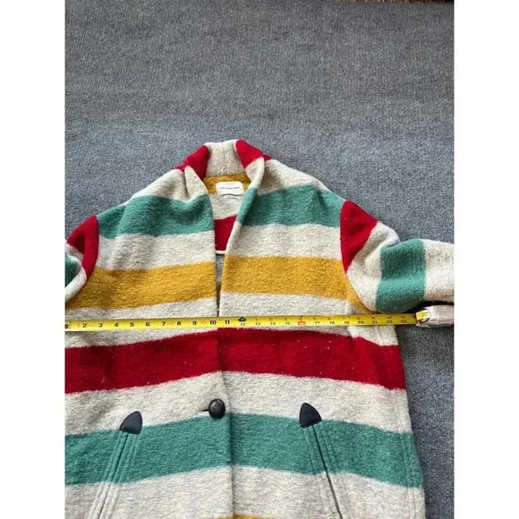 Isabel Marant Etoile Womens Multicolor Gabrie Striped Wool Coat Jacket S… - Picture 11 of 16